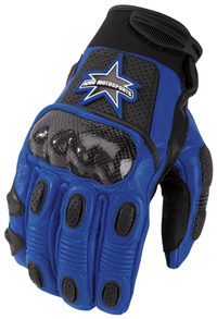 Icon Blue Merc Short Gloves